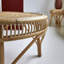 Coffee table made of rattan