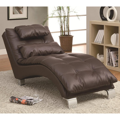 Allizzon Faux Leather Chaise Lounge