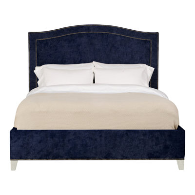 Caroline/Casey Queen Upholstered Low Profile Panel Bed