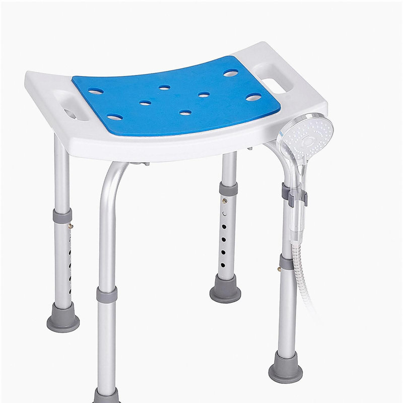Chaise de douche, tabouret de douche à hauteur ajustable, siège de douche pour baignoire ou douche intérieure, siège de tabouret de baignoire antidérapant pour personnes à mobilité réduite, capacité de 350 lb