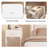 Modern Nightstand With Drawers, Compact Bedside Table