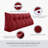 Sit-up Back Comfort 100% Cotton Corduroy Backrest Bed Back Support Headboard Wedge Reading Pillow Compression-99069785-99069787