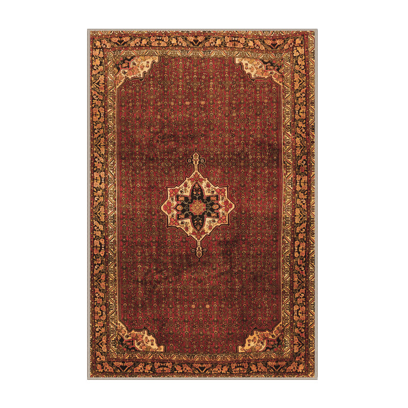 Mahinur Performance Oriental Indoor Rug, Rectangle 4' x 6'