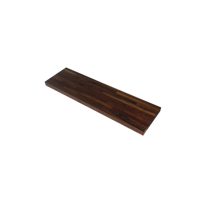 Dauna Solid Wood Accent Shelf, 1.5" x 8" x 48", Walnut