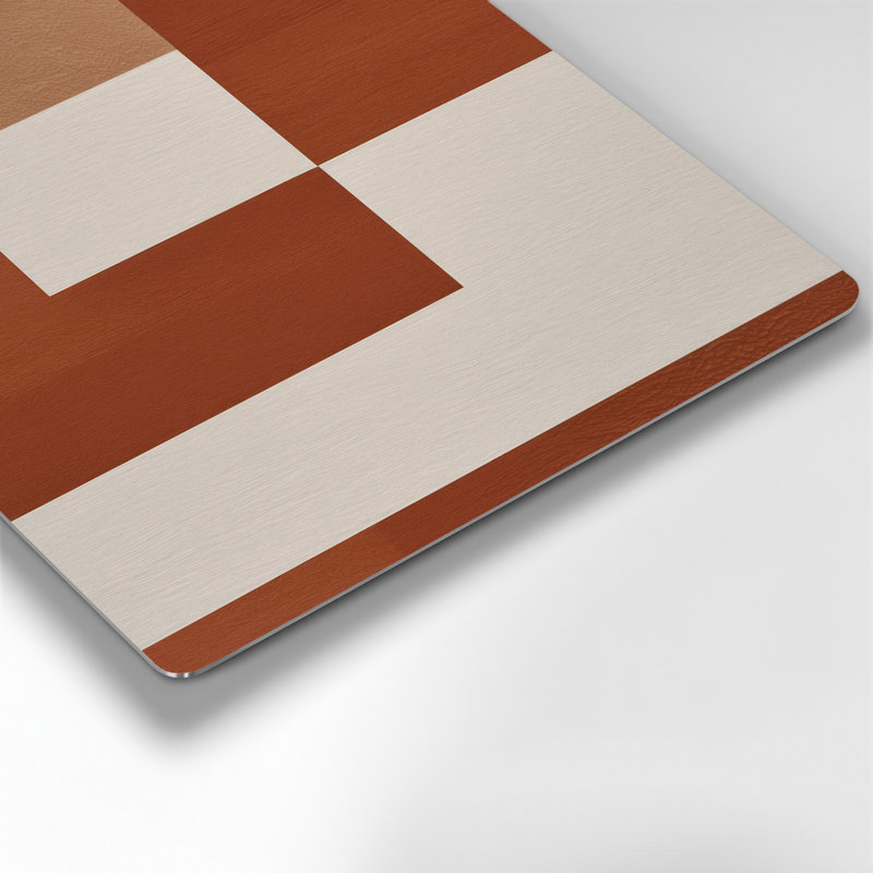 Minimalism 59 Brown Metal Wall Art, 12" H x 12" W
