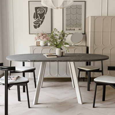 Extendable Round Dining Table