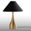 Lampe de table conique en métal