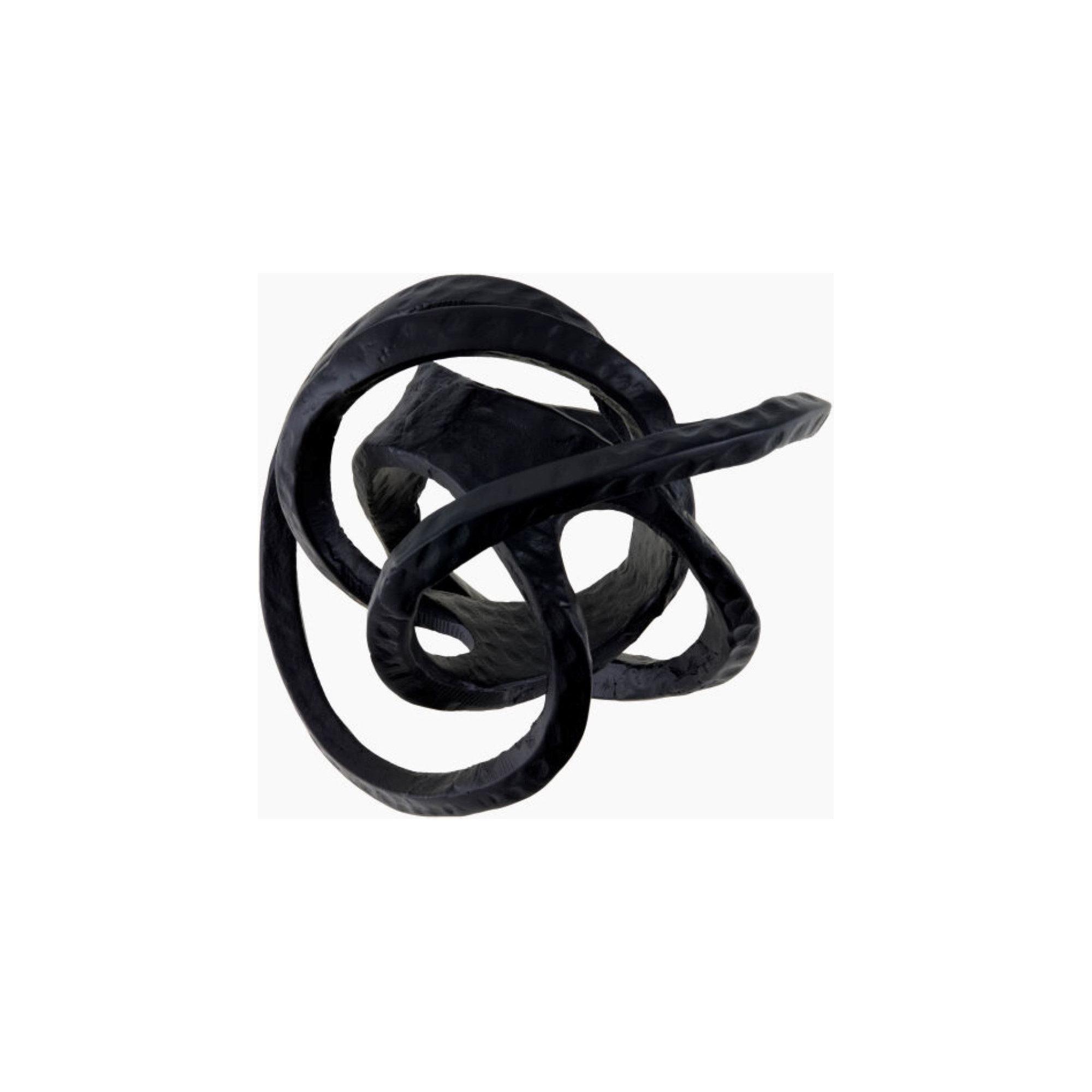Nebi Decorative Sculpture, 9" H x 9" W x 9" D, Black