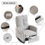 Chaise berçante d'appoint avec repose-pieds et pieds en bois d'hévéa à haut dossier-720366608