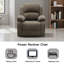 Fauteuil inclinable manuel Corduroy