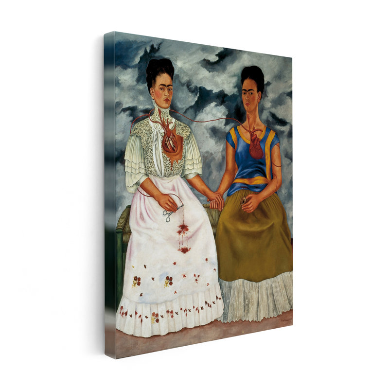 Frida Kahlo - Les deux Fridas, 11"H x 14"W, Canvas, Unframed