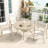 Outdoor Dining Chairs Of 2 Weather Cream Color Metal Frame Stackable Breathable For Garden Patio Porch 22.1"L X 25.2"W 36"H In Quick - Drying Poolsides-24932152-24932165