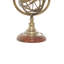 Globe terrestre en laiton et boussole