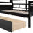Twin Size Daybed In , With Solid Wood Slats And Functional Storage For Your Home Frame, Bedside Shelves, Two Drawer Compartments-749012202