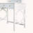 Compact Vanity Table with Swivel Mirror and 5 Drawers