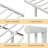 Twin Metal Platform Bed with Storage Headboard, Charging Station, LED Lights, Easy Assembly, White-1904523164-1904523166