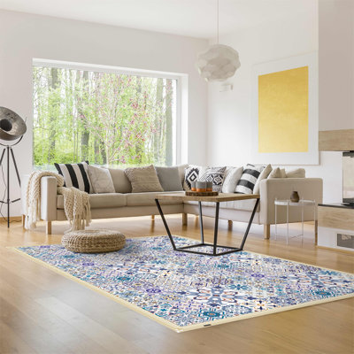 Bynoe Geometric Kitchen Mat