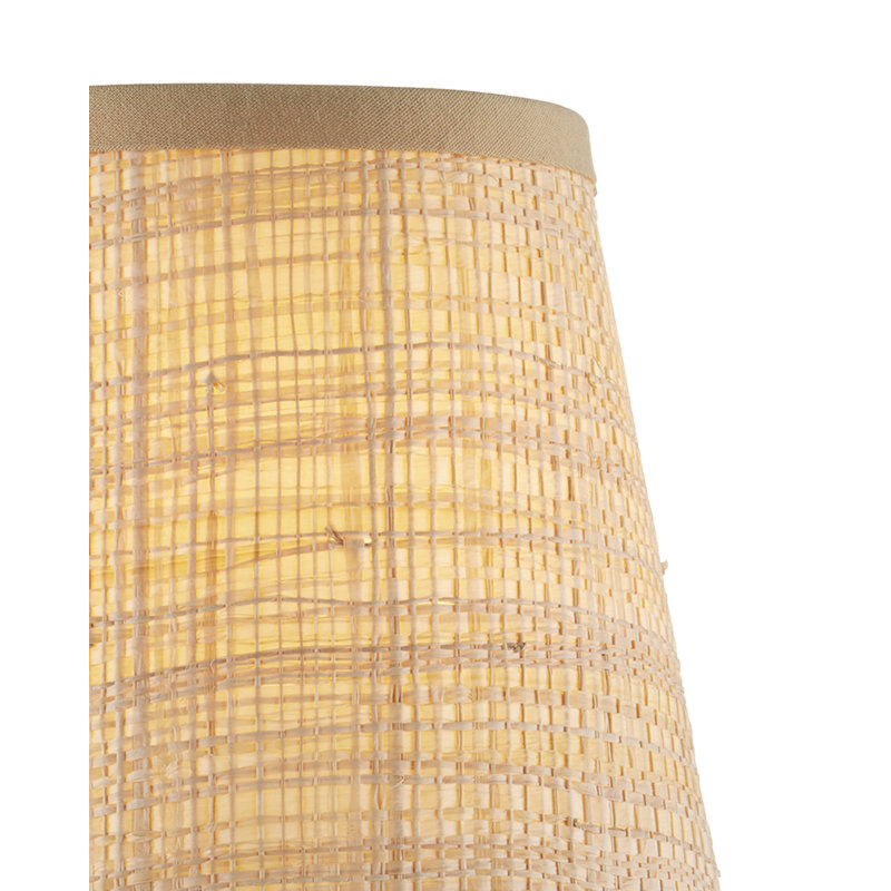 Abat-jour de candélabre en lin beige (à pince) H 6 po x l 5 po