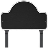Estate One Line Lexington Arch Address Sign Plaque with Lawn Stakes
