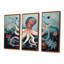 Ridenour - Ensemble de salon art mural poulpe / calmar-108316840-108316841