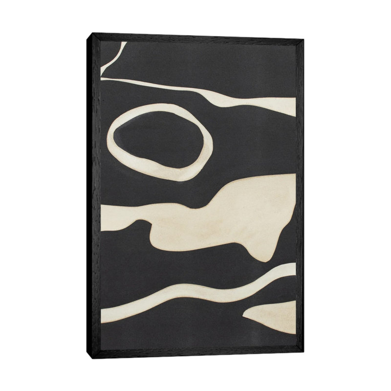 Tides in Sepia II 1 Piece Wall Art on Canvas, 66.04 cm H x 45.72 cm W, Black Framed