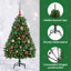Artificial Christmas Tree with Stand Green PVC and Metal-1148284021