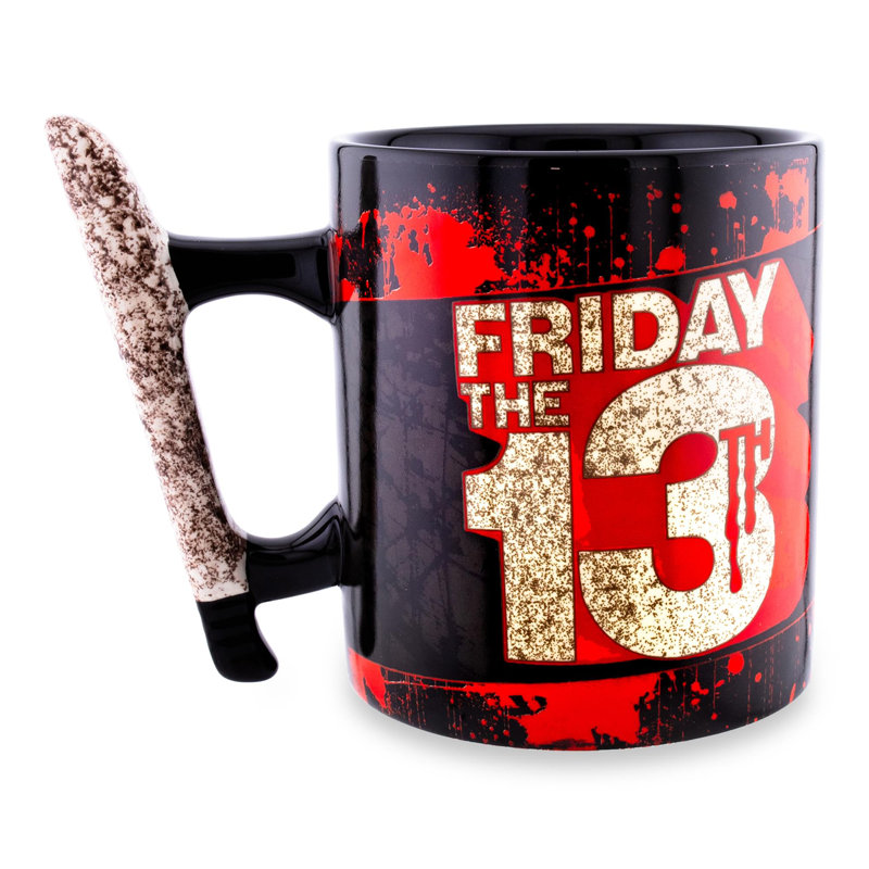 Tasse en céramique de 20 onces avec poignée en forme de machine «Vendange The 13th Jason Mask»