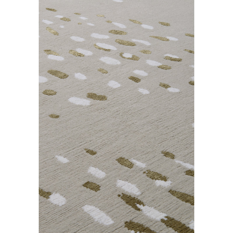 Fleck Taupe Area Rug, Rectangle 4' x 6'