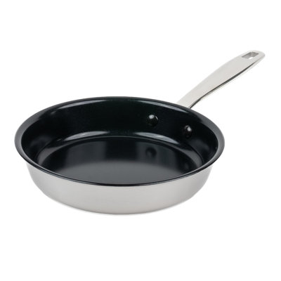 Alva Maestro 9.5" Nonstick Stainless Steel Frying Pan —  Induction & Oven Safe