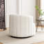 Fauteuil demi-tonneau pivotant rembourré Musaab-1129483436