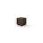  Modern 20" Brown Marble Square Block End Table