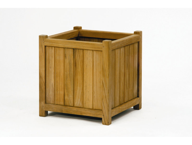 Brookside Wood Planter, 17" H x 16" W x 16" D