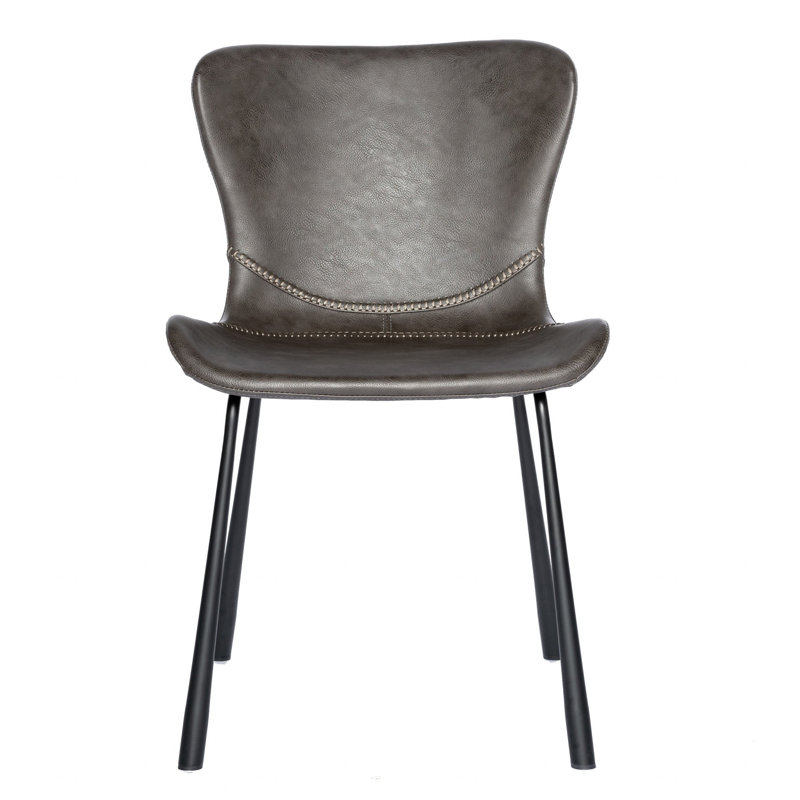 Chaise d'appoint Mald, Gris anthracite