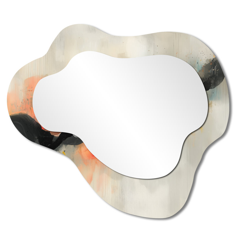 Miroir mural décoratif Emulsion Pulse Of Volcano, 25 po x 28 po