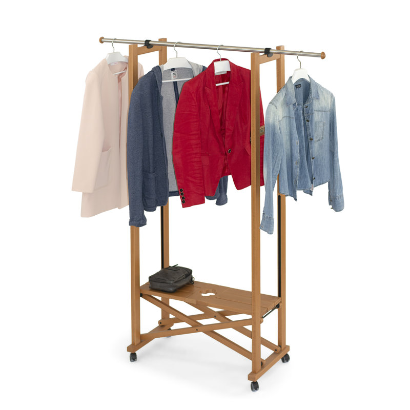 Rosemont Solid Wood Freestanding Coat Rack, Cherry