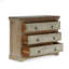 Commode de rangement 3 tiroirs en bois d'acacia de 40 po de largeur
