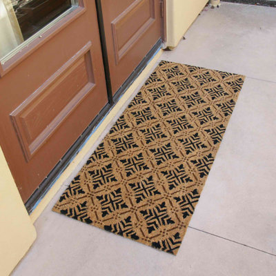 Rickert Non-Slip Geometric Doormat
