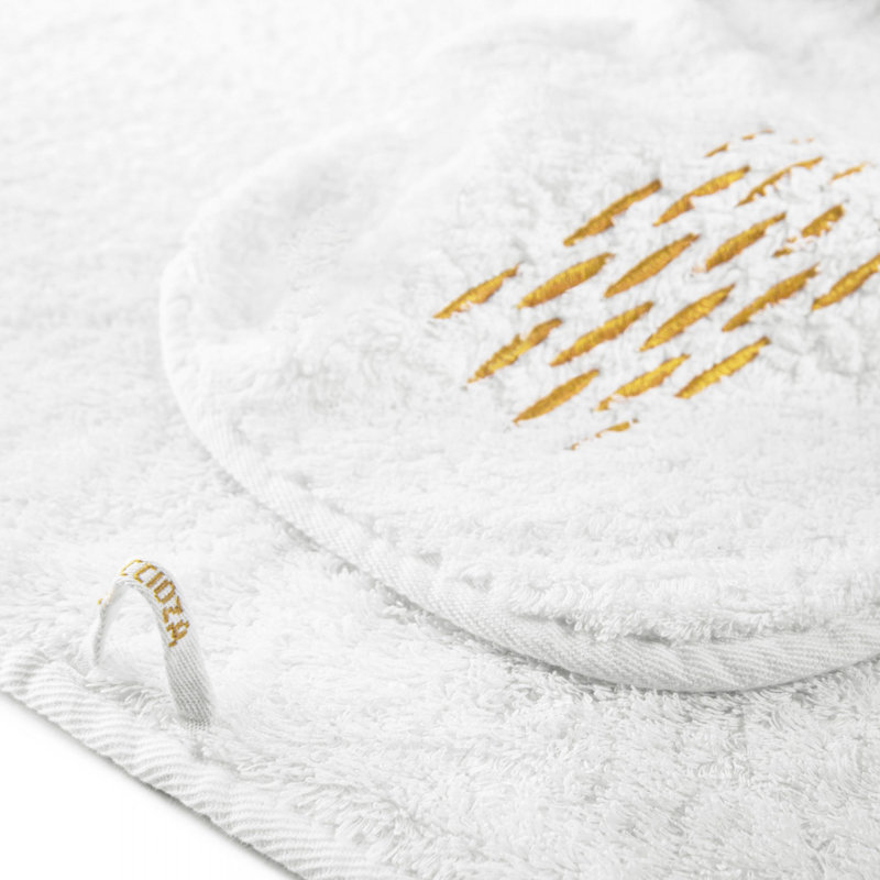Alhambra Towel, Hand Towel, White/Gold