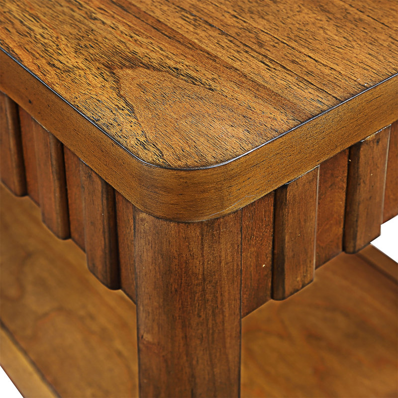 Table d'appoint avec tablette de rangement Farmhouse