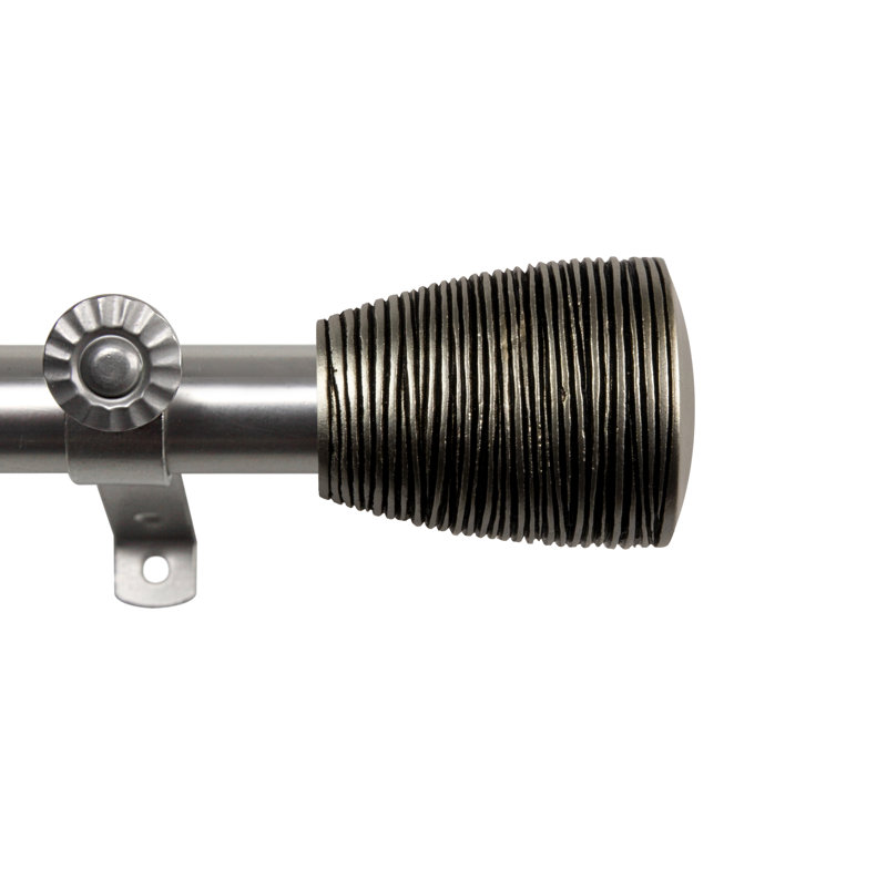Tringle à rideaux à 4 côtés 13/16 "Tarzan, Nickel satiné, 28 po à 48 po (chaque côté)
