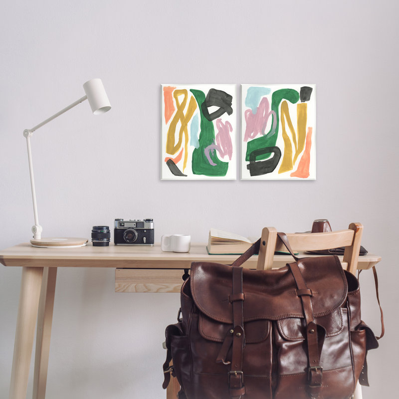 «Funky Abstract Squiggles», ensemble d'art sur plaque murale par June Erica Vess