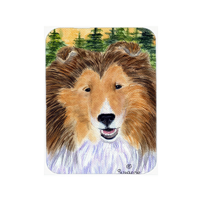 Planche à découper en verre caroline trésors sheltie