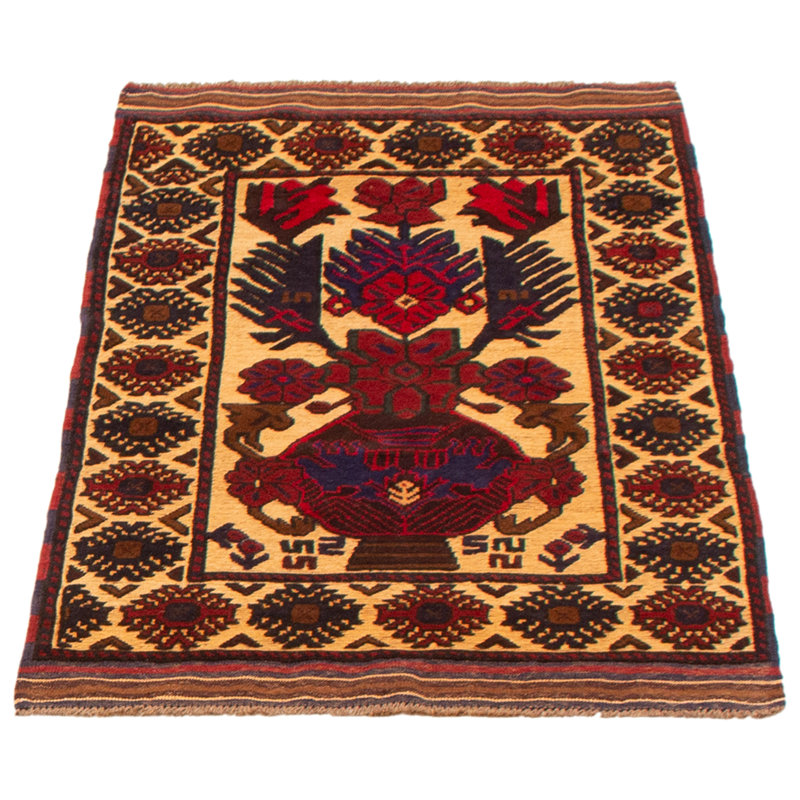 Tapis brun clair 2 pi 11 po x 4 pi 11 po Miruna