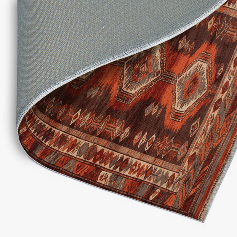 Tapis turc intérieur et extérieur brun, Rectangulaire 2 pi x 3 pi