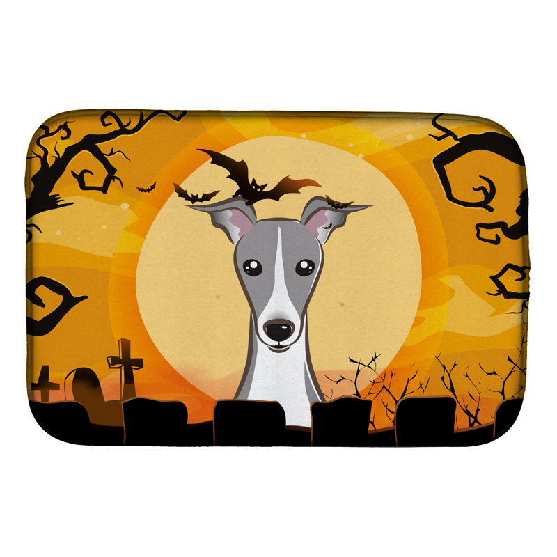 Tapis de séchage lévrier italien d’halloween