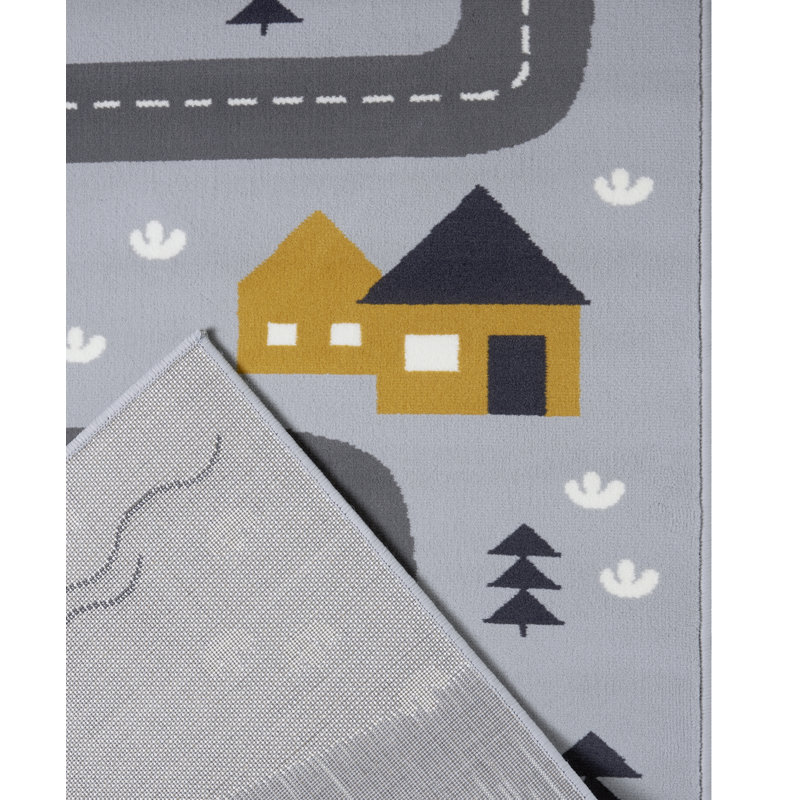 Dream Street Tufted Grey Rug, Rectangle 160 x 220cm
