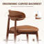 Chaise d'appoint rembourrée en bois massif-1282289214