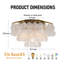 Plafonnier encastré 15,7 po Golden Shell