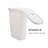  40L Slim Laundry Hamper, Clothes Basket, Lid, Wicker Design, Plastic, Set of 3-112008513-112008510