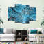 Barren Forest Foliage - 4 pièces sur toile tendue-106325113